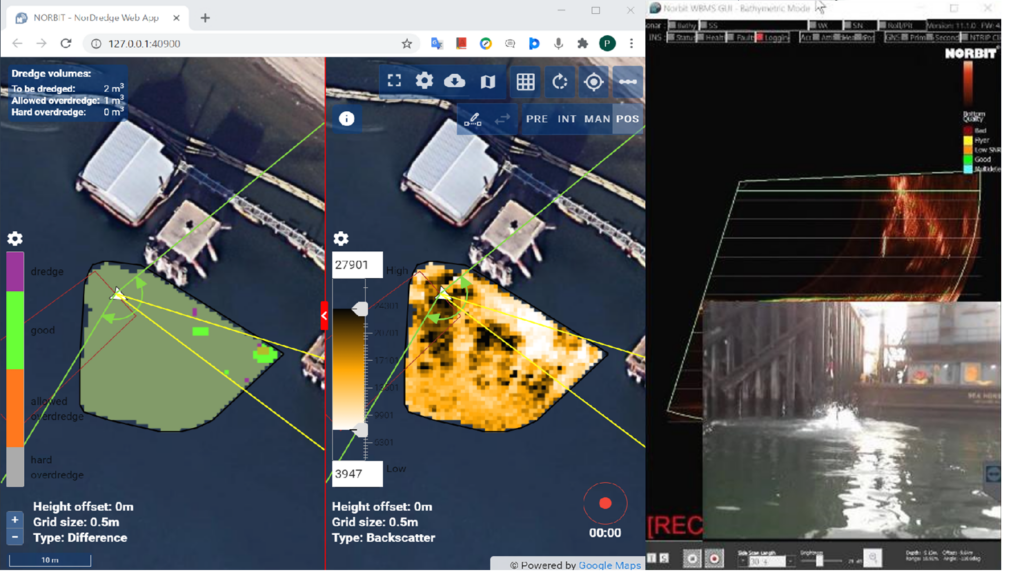 Fig. 6 NORdredge in real time dredging monitoring 