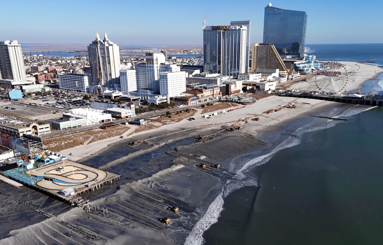 Beach nourishment completes at Absecon Island - Dredging Today