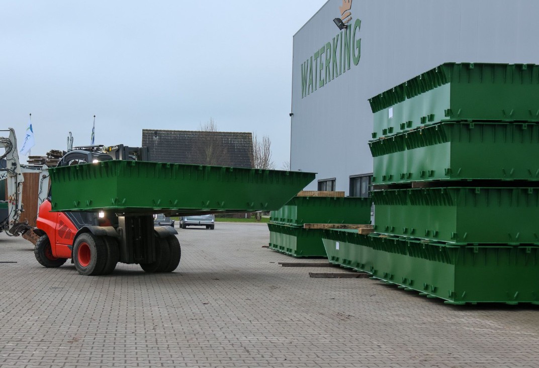 Another shipment of Waterking pontoons on its way to England